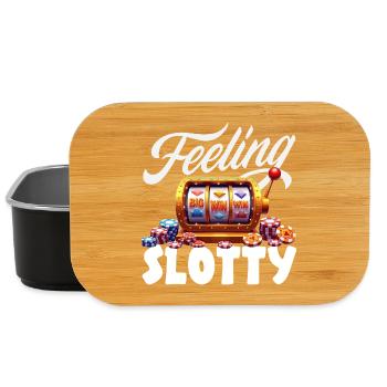 Feeling for slot machines big win casino gambling - Lunch Box - black - Front