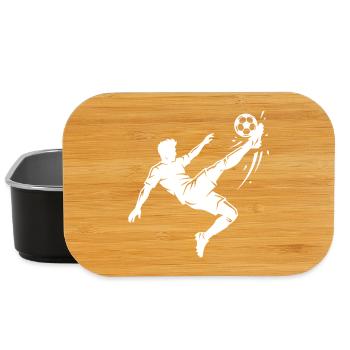 Fallrückzieher Fussball Silhouette - Lunch Box - Schwarz - Vorne