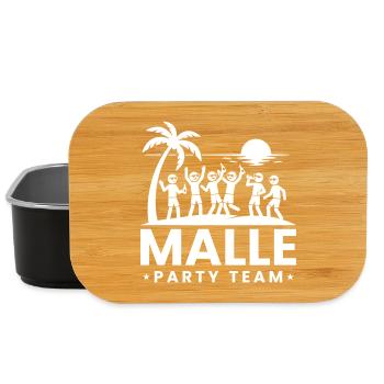 Malle Party Team Holiday - Lunch Box - black - Front