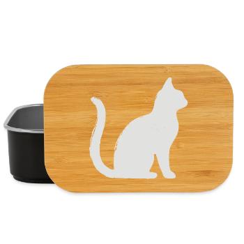 Cat - Lunch Box - black - Front