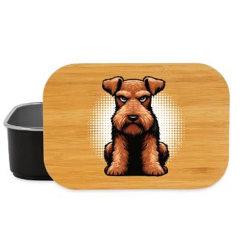 Airedale Terrier Airedales Airedaleliebhaber - Lunch Box - Schwarz - Vorne