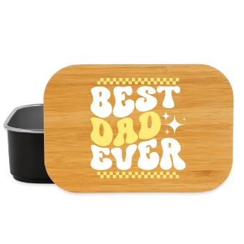 Meilleur cadeau de fête des pères papa papa - Boîte à goûter - noir - Devant