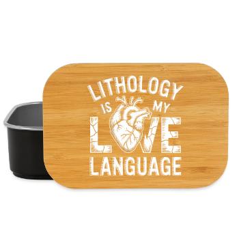 Geology Is My Love Language - Lunch Box - black - Front