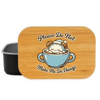 Do Not Disturb: Coffee Bears - Lunch Box - black - Front