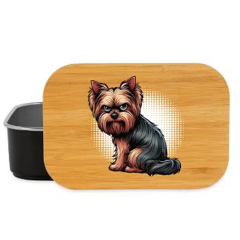 Yorkshire Terrier Yorkie Propriétaire Yorkie Yorkies - Boîte à goûter - noir - Devant