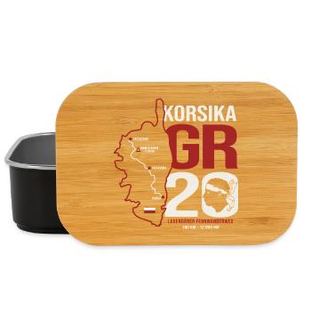 GR20 Finisher Korsika Trekking Wanderung Wanderer  - Lunch Box - Schwarz - Vorne