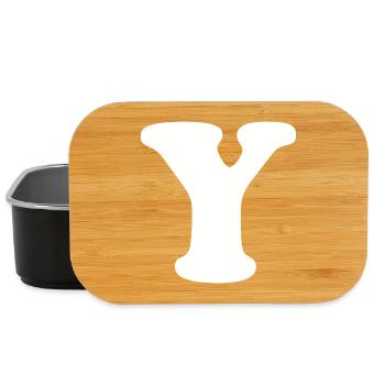 Grande impression de style Y | Lettre Y | Y Logo - Boîte à goûter - noir - Devant