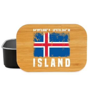 Island Reise - Lunch Box - Schwarz - Vorne