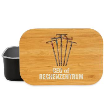 Leiter Vom Rechenzentrum Gartenarbeit Gärtner - Lunch Box - Schwarz - Vorne