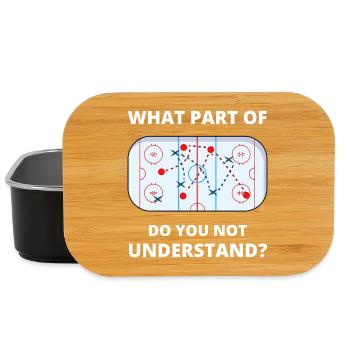 Welcher Teil von Don't You Understand Hockey Funny Gift - Lunch Box - Schwarz - Vorne