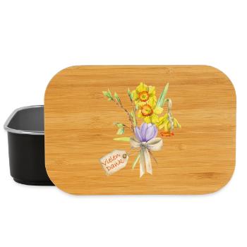 Vielen Danke Blumenstrauß - Lunch Box - Schwarz - Vorne