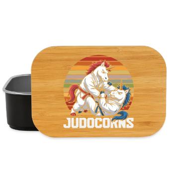 Judocorns Unicorn Judo Martial Arts Retro - Lunch Box - black - Front