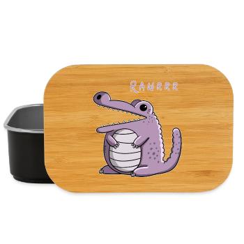 Rawrrr Kroko I Krodil Monster Fun Geschenk I Manga - Lunch Box - Schwarz - Vorne