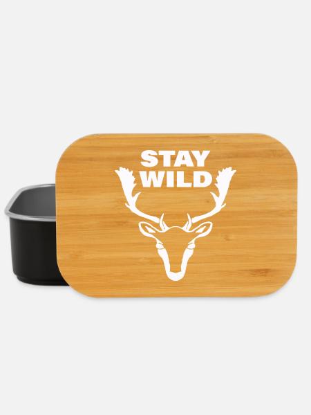 STAY WILD - Lunch Box - Schwarz