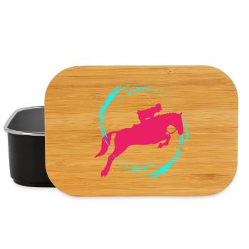 équitation - Boîte à goûter - noir - Devant