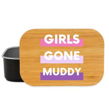 Muddy run shirt mud Matsch Lauf girl Team obstacle - Lunch Box - Schwarz - Vorne