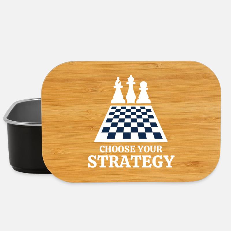 échecs, joueur d échecs, échec et mat - Boîte à goûter - noir