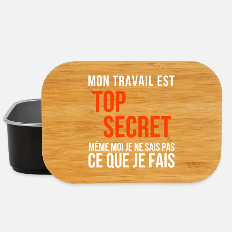 travail, travail humour - Boîte à goûter - noir