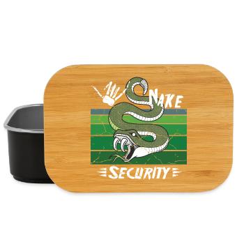 Schlangen Sicherheit - Lunch Box - Schwarz - Vorne