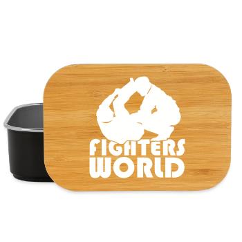 fighters world jiu jitsu wrestling wrestling symbol icon - Lunch Box - black - Front