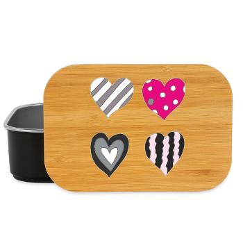 Heart Variation - Lunch Box - black - Front
