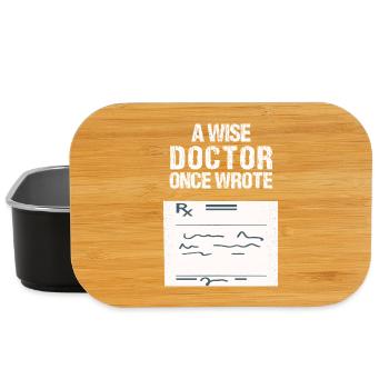 Humorous Medical Quote T-Shirt - Lunch Box - black - Front