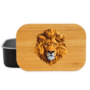 Lion's head - Lunch Box - black - Front