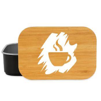 Illustration de café pinceau à café icône logo café - Boîte à goûter - noir - Devant