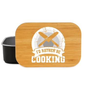 Ich würde lieber kochen - Lunch Box - Schwarz - Vorne