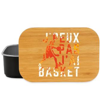 I can't I have Basketball - Lunch Box - black - Front