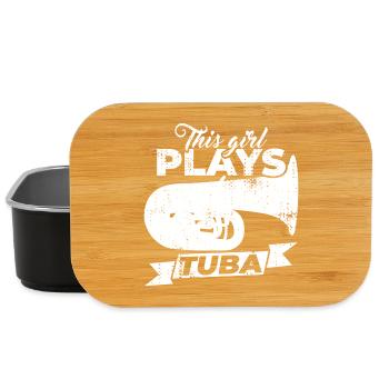 Tuba Mädchen - Lunch Box - Schwarz - Vorne