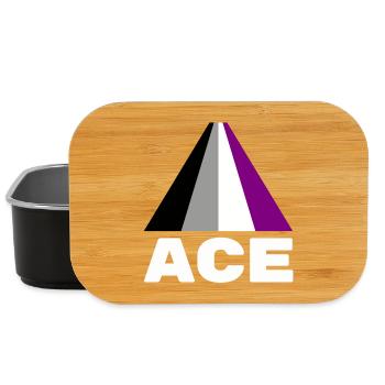 Asexual, asexuality, ace - Lunch Box - black - Front