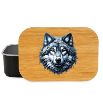 Loup - Boîte à goûter - noir - Devant