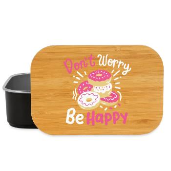 Donut inspirierend - Lunch Box - Schwarz - Vorne