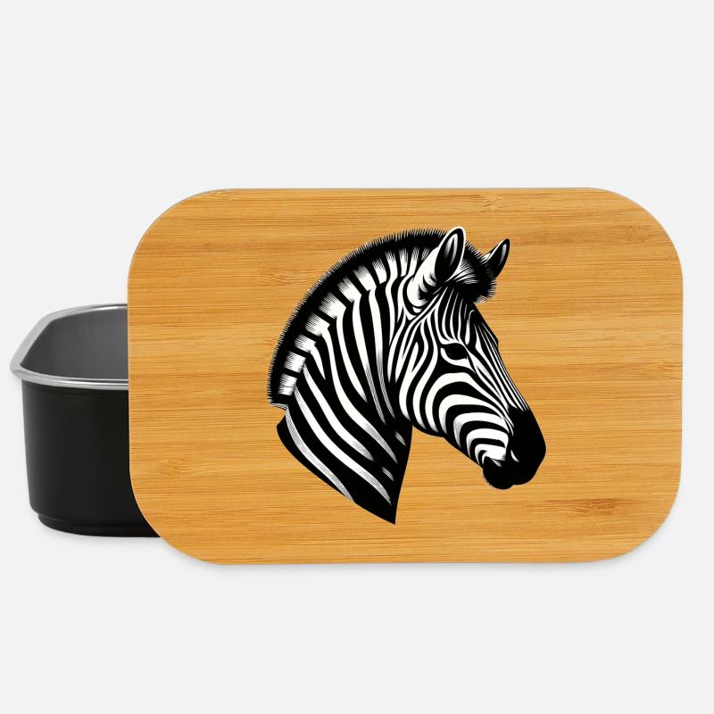 Zebra - Lunch Box - Schwarz