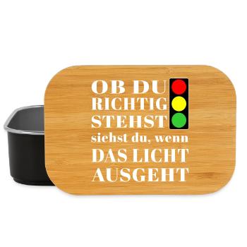 Si vous vous tenez correctement, vous verrez le feu de circulation - Boîte à goûter - noir - Devant
