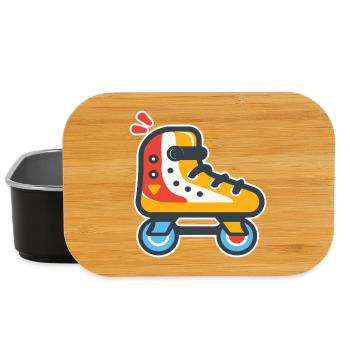 patins à roulettes look dessin animé - Boîte à goûter - noir - Devant