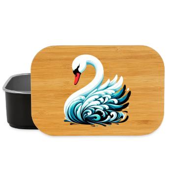 Swan - Lunch Box - black - Front