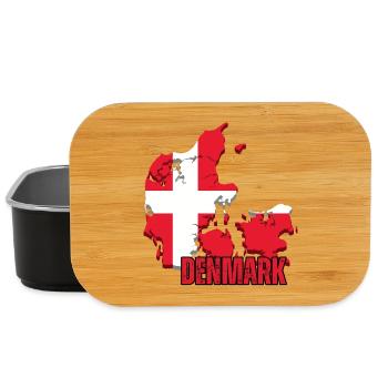 Danish pride, flag of Denmark - Lunch Box - black - Front
