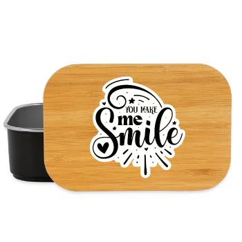 Tu me fais sourire - Boîte à goûter - noir - Devant