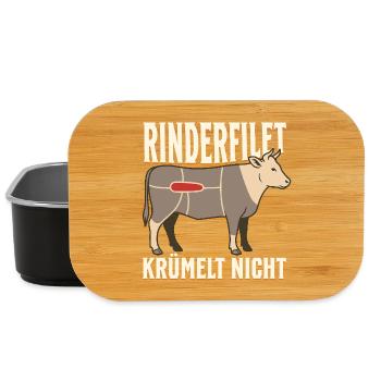Rinderfilet krümelt nicht - Lunch Box - Schwarz - Vorne