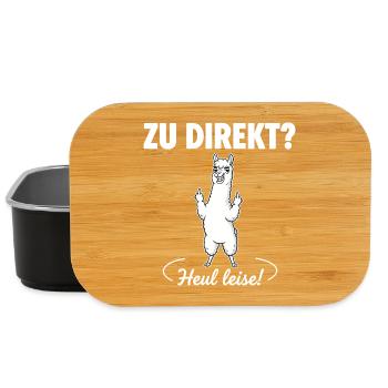 Direct alpaca announcement - Lunch Box - black - Front