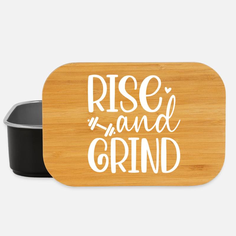 Conception de citation de fitness inspirante - Boîte à goûter - noir