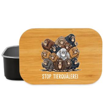 STOP ANIMAL CRUELTY - Lunch Box - black - Front
