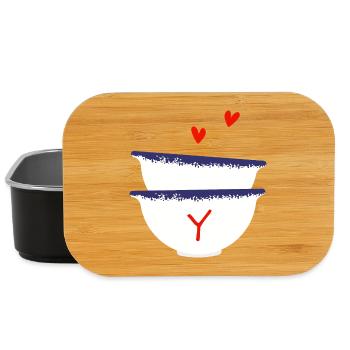 Breton Letter and Bowls - Lunch Box - black - Front