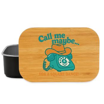 Call me for a Square Dance - Lunch Box - black - Front