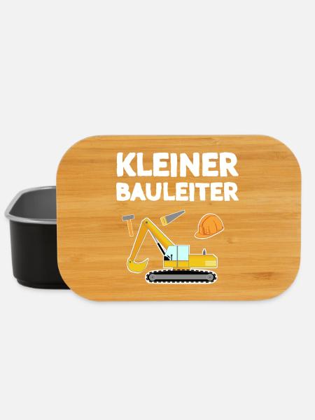 Kleiner Bauleiter Kinder Design - Lunch Box - Schwarz
