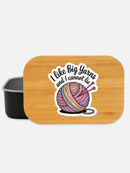 Big Yarns Cozy Wool Sticker – Craft & Knit - Lunch Box - Schwarz