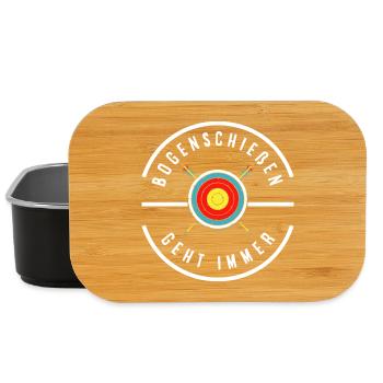 I go archery - Lunch Box - black - Front
