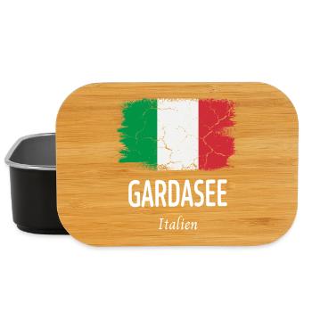 Lake garda - Lunch Box - black - Front